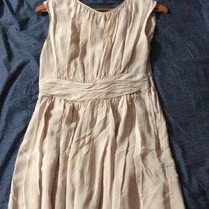 Boden Sleeveless Lightweight Cream Colored Dress.